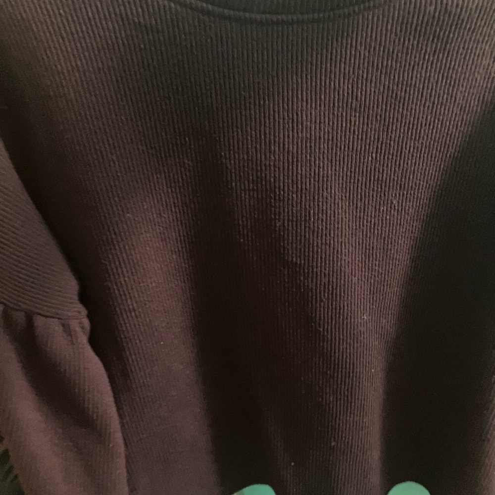 Burgundy/Mauve Bell Sleeve Ribbed Top